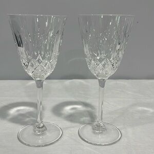 Cameo by Christopher Stuart Fine Crystal Wine Glasses 7 5/6” goblet Mikasa